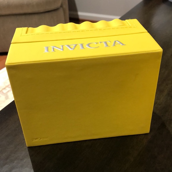 Invicta Cuadro watch Quartz multifunction black dial watch with box & outer box - Picture 13 of 14